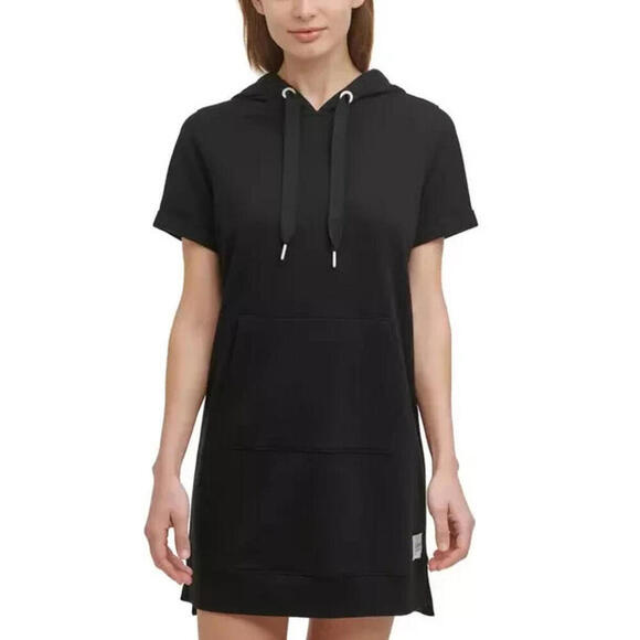 Calvin Klein Tops - Calvin Klein Performance Women's Hooded Sweatshirt Dress, Black, XS